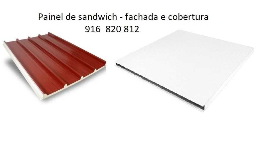 Painel sandwich imitação telha lusa