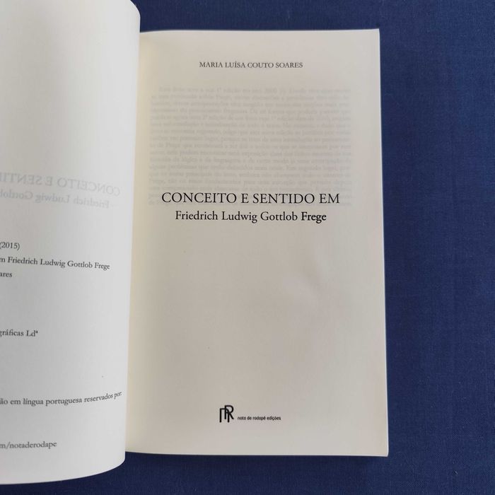 Maria Luísa Couto Soares - Conceito e Sentido em F. L. Gottlob Frege