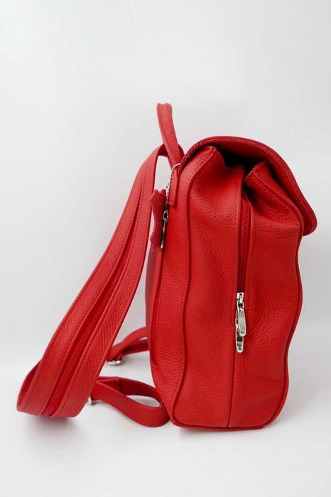 Plecak damski Skóra Naturalna Pojemny 3 przegrody Nowy