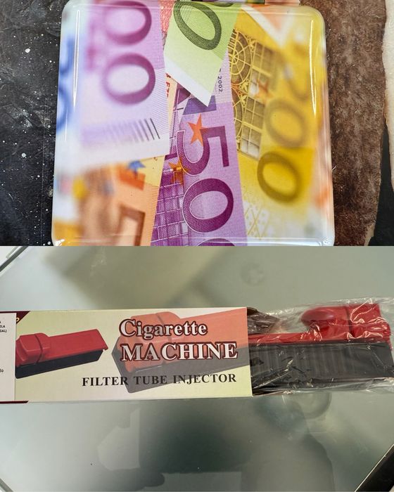 Cogarreira e Maquina de enrolar tabaco