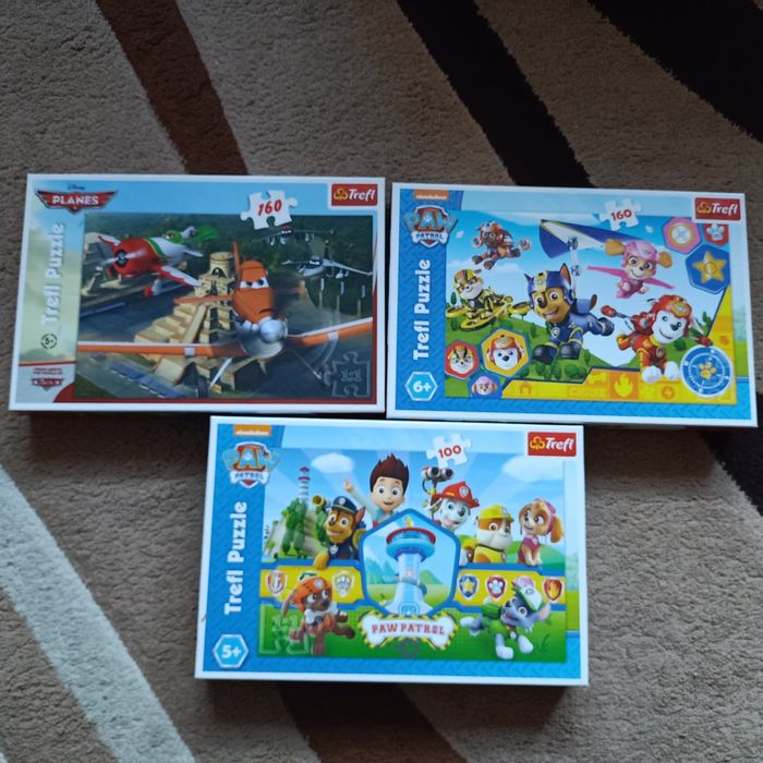 Puzzle 3 komplety Psi Patrol, Samoloty