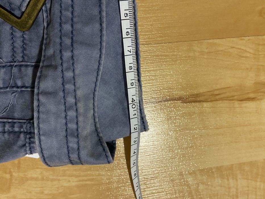 ICHI M damskie niebieskie nowe spodenki capri rybaczki lato Vintage