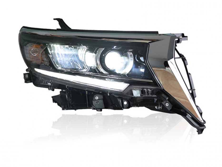 Фари Toyota Land Cruiser Prado 150 Full Led рест 2018+замість галогену