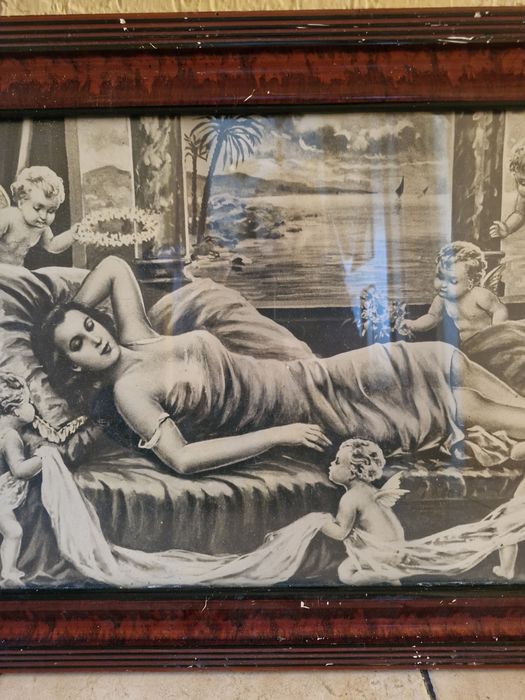 Obraz stary nimfa amory