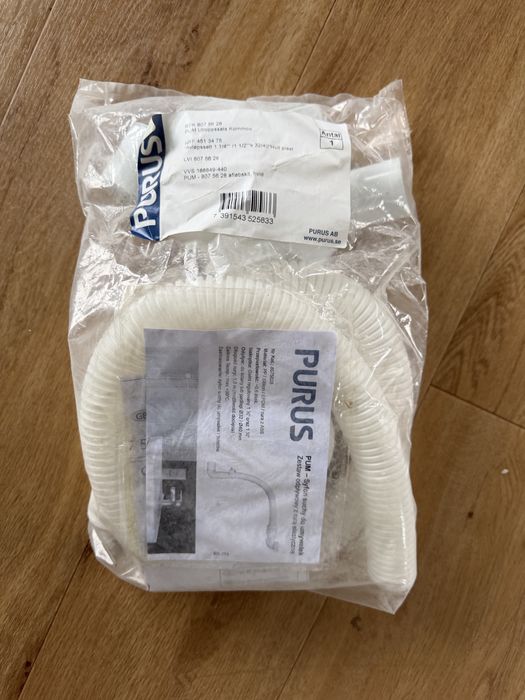 Purus zestaw odplywowy z rurą elstyczną