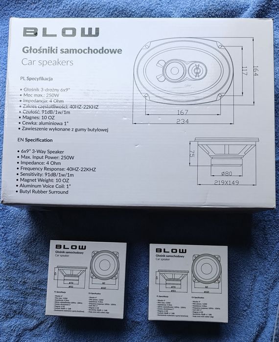 Głośniki firmy BLOW