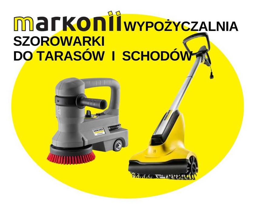 Wynajem Szorowarka ze sciąganiem wody Karcher  BD 43/35, BD 50/60, BDS 43, BD 17/5 do schodów