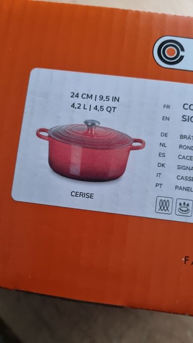 Garnek żeliwny emaliowany LE CREUSET 4.2 L.