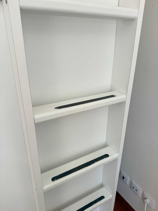 SMÅSTAD Cama alta, branco branco/com secretária c/4 gavetas, 90x200 cm