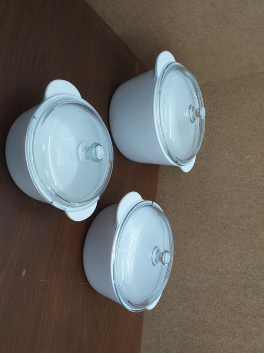 Conjunto de 3 caçarolas em Vitroflam