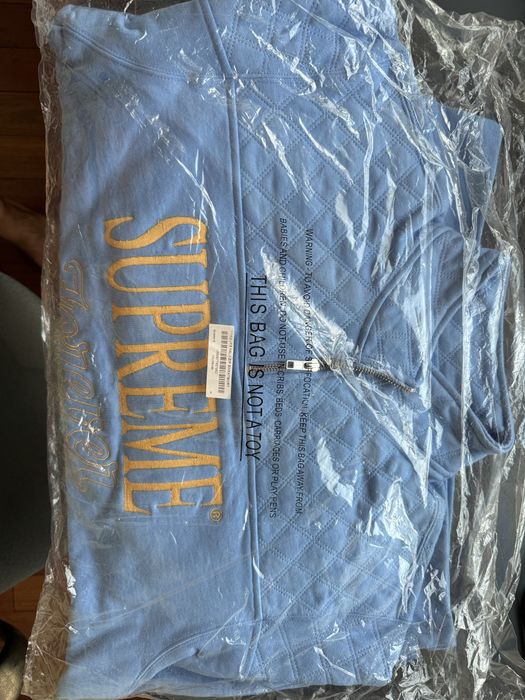 Supreme Forever Half Zip Sweatshirt M Azul
