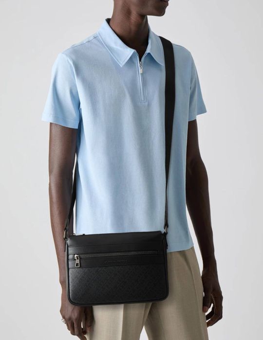 Чоловіча сумка Tommy Hilfiger Leather Monogram / Месенджер Томмі