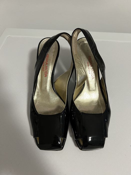 Skórzane lakierowane czółenka Prima Moda roz. 37.5