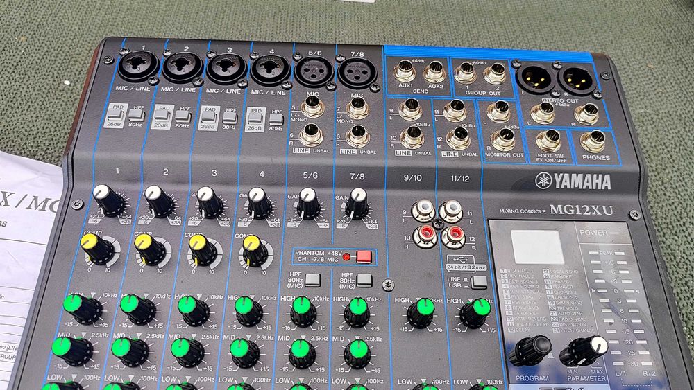 Yamaha MG12XU mikser analogowy USB efekty SPX D-PRE