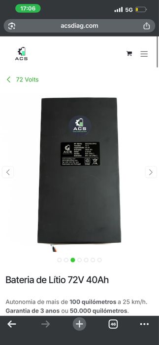 Selling a lithium battery with 100 km range, ready to ship
