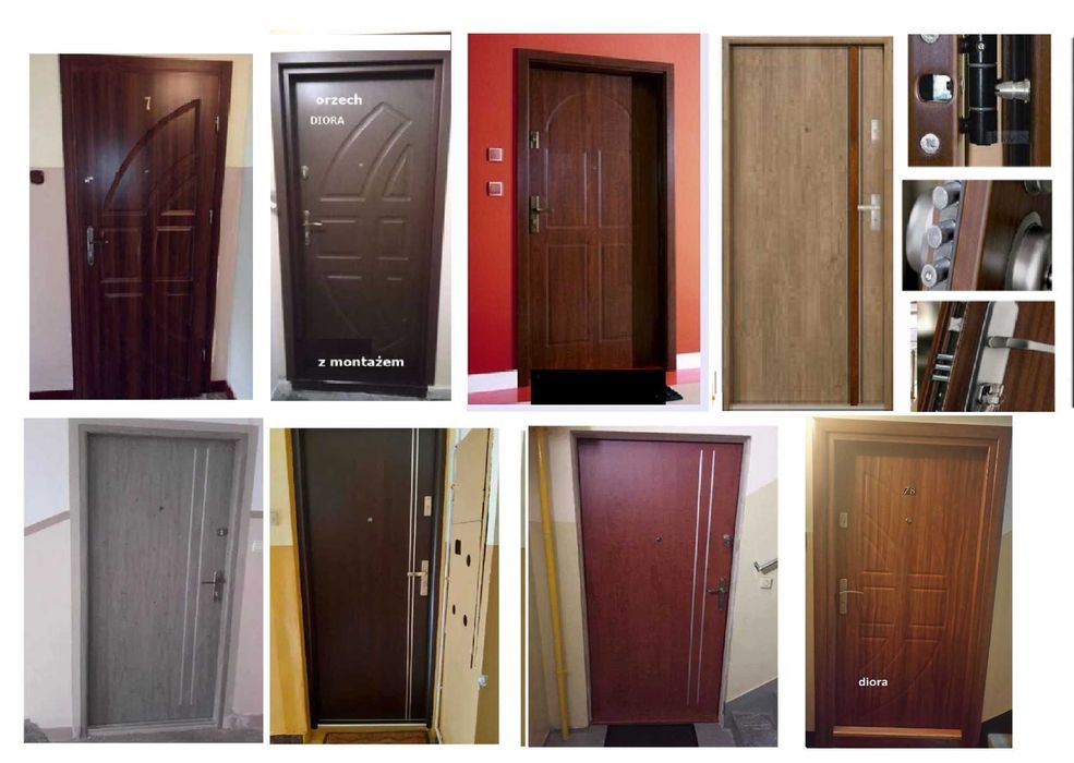 Akustyczne drzwi do mieszkania w bloku ZEWNĘTRZNE -WEWNĄTRZKLATKOWE