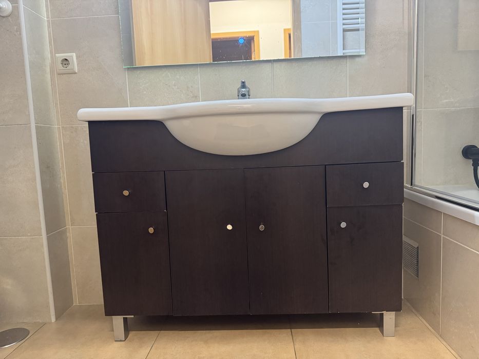 Movel WC + lavatorio + torneira + espelho