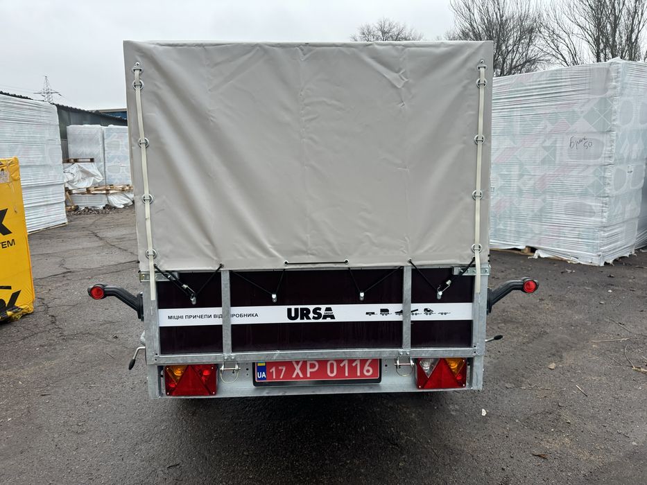 Причіп від заводу, оцинкований Ursa, оптіма 2.5х1.5 бортовий