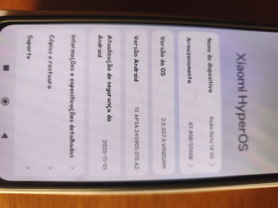 Telemóvel Xiaomi redmi note 14 5g