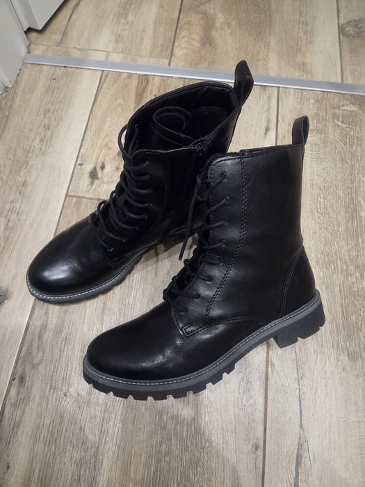 Botki skórzane Nowe Rozm 39 lekko ocieplane