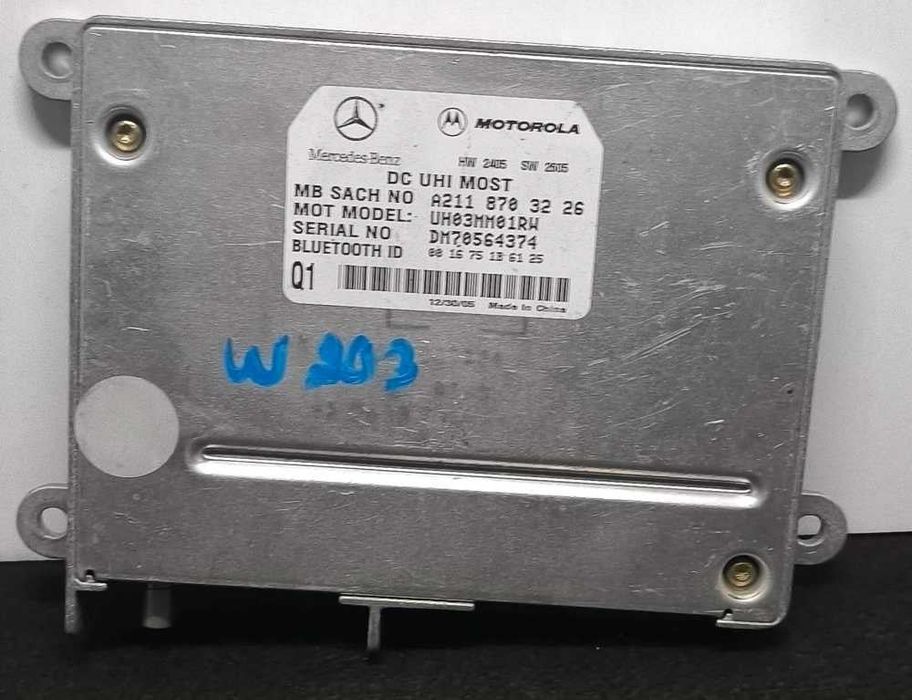 Módulo Bluetooth A2118703226 - MERCEDES-BENZ E-CLASS