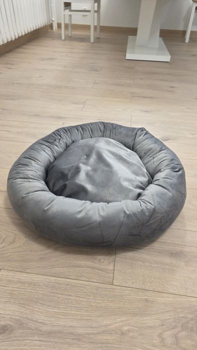 Legowisko dla psa/kota szare welurowe