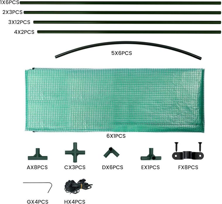 Nowa szklarnia / namiot do uprawy / cieplarnia / altana foliowa !K72!