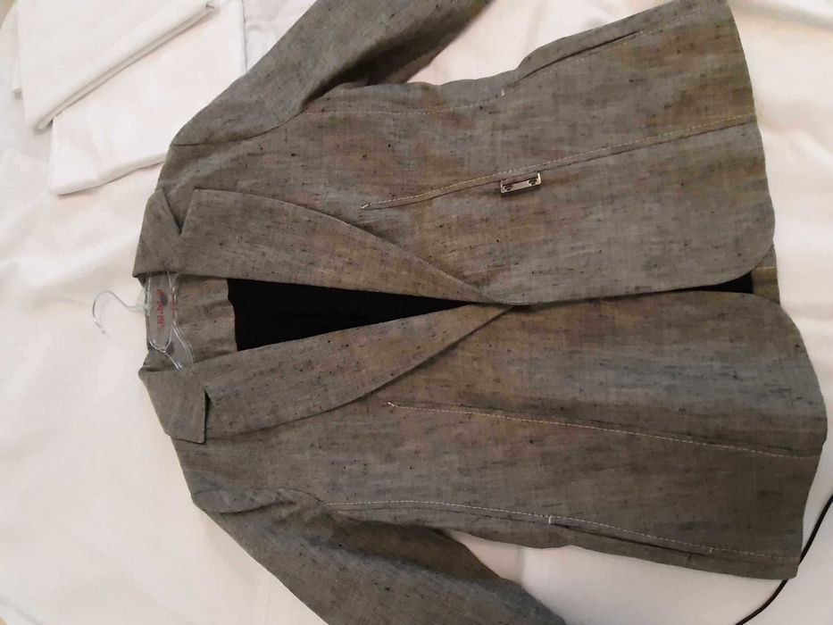 Marynarka damska rozmiar S/M len i wełna