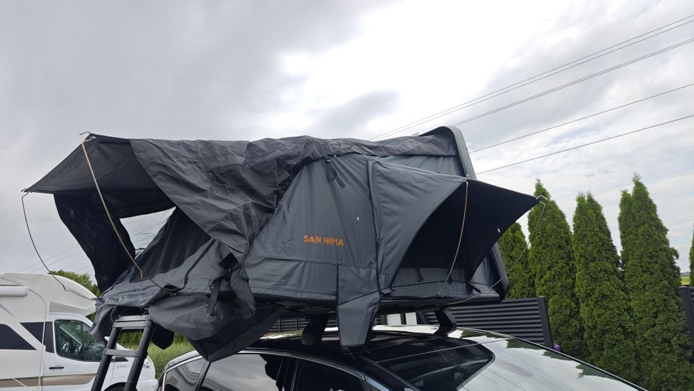 Namiot dachowy jak  fold wyprzedaż%  abs twarda obudowa 160cmx 210cm