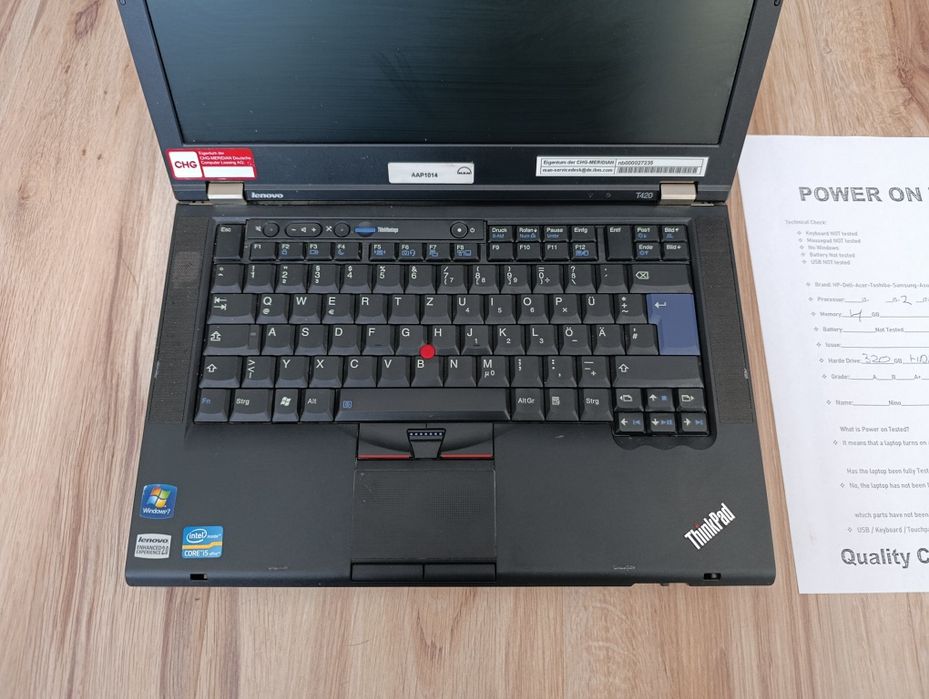 Laptop Lenovo ThinkPad T420 | i5 | 4GB RAM | 320GB | Sprawny