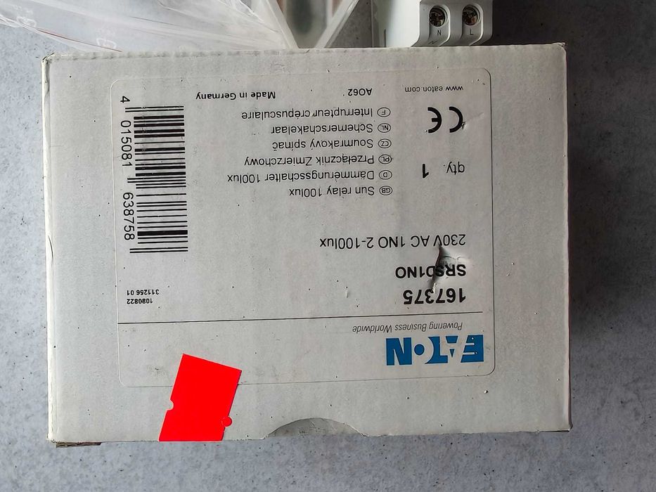 Wyłącznik zmierzchowy SRSD1NO 100lux 167375 EATON