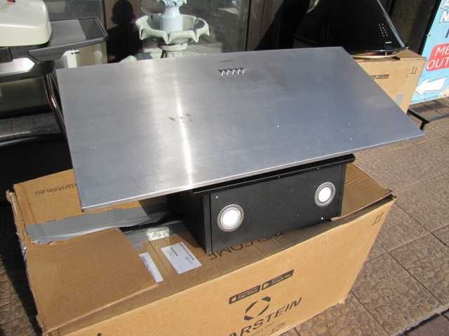 Okap kuchenny 90cm stal szlachetna Klarstein Silver Lining