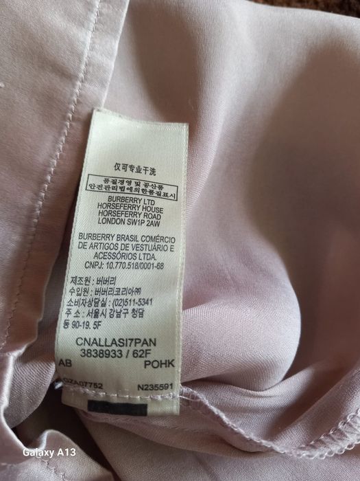 Burberry spodenki krótkie damskie s jedwab