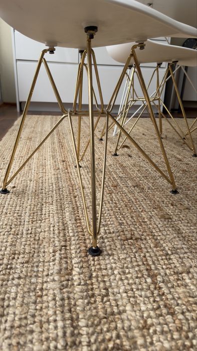 Mesa de jantar/cozinha/escritório branca de design