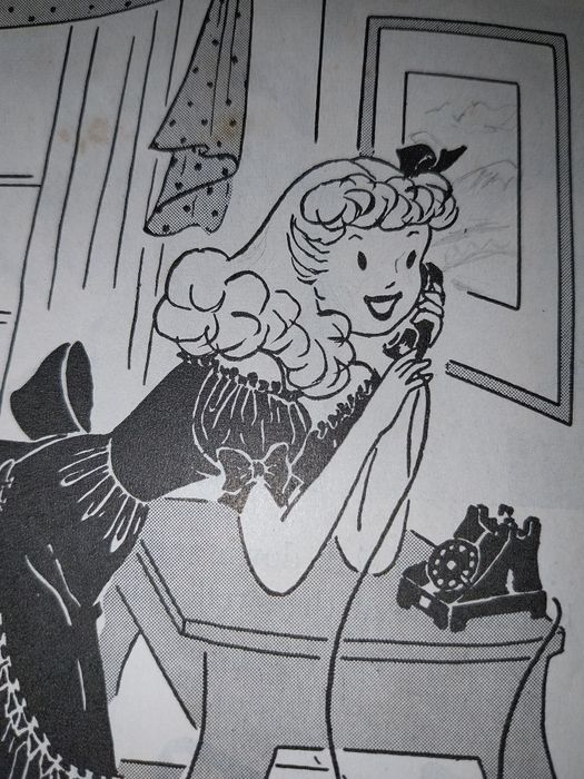 Um recorte de revista original do The Saturday Evening Post, com carto