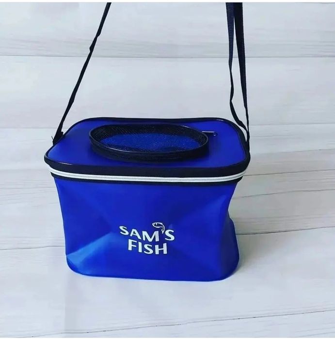 Сумка для рыбы Sams Fish ЭВА с отверстием для живца и замеса 30×20×20