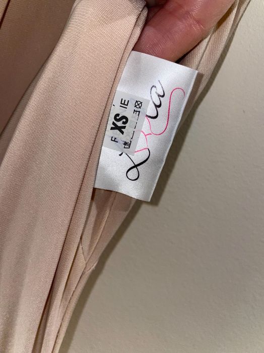 Sukienka wieczorowa, Loola, beżowa