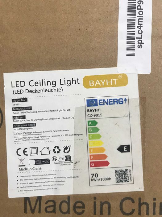 Розумний світлодіодний стельовий світильник BAYHT, 70 Вт 5600 лм