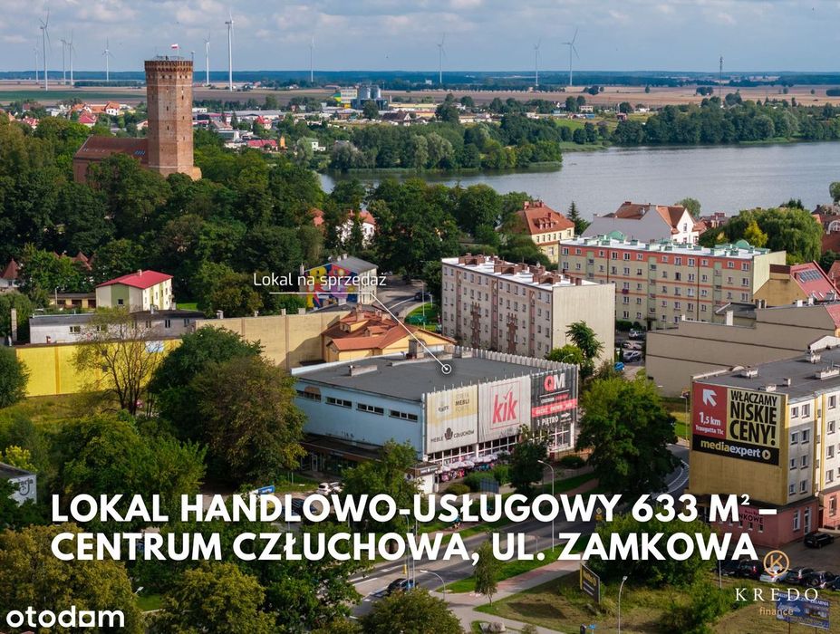 Gotowa inwestycja komercyjna w centrum Człuchowa – 633 m² potencjału