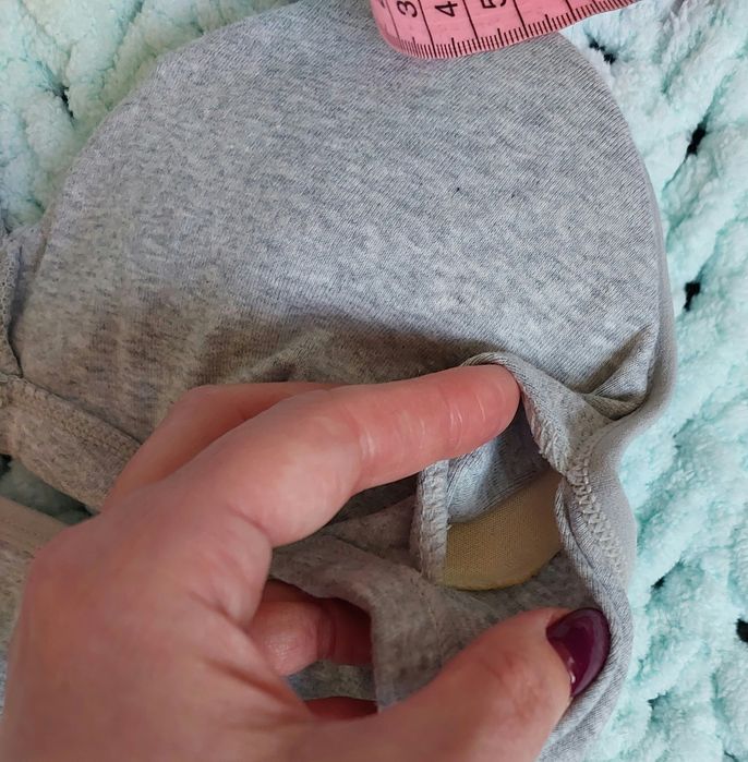 Бюстгалтер, топ сірий S/M