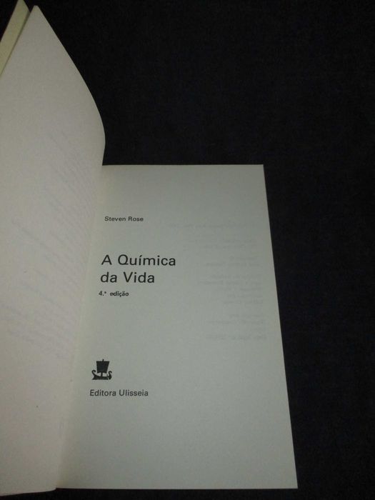 Livro A Química da Vida Steven Rose