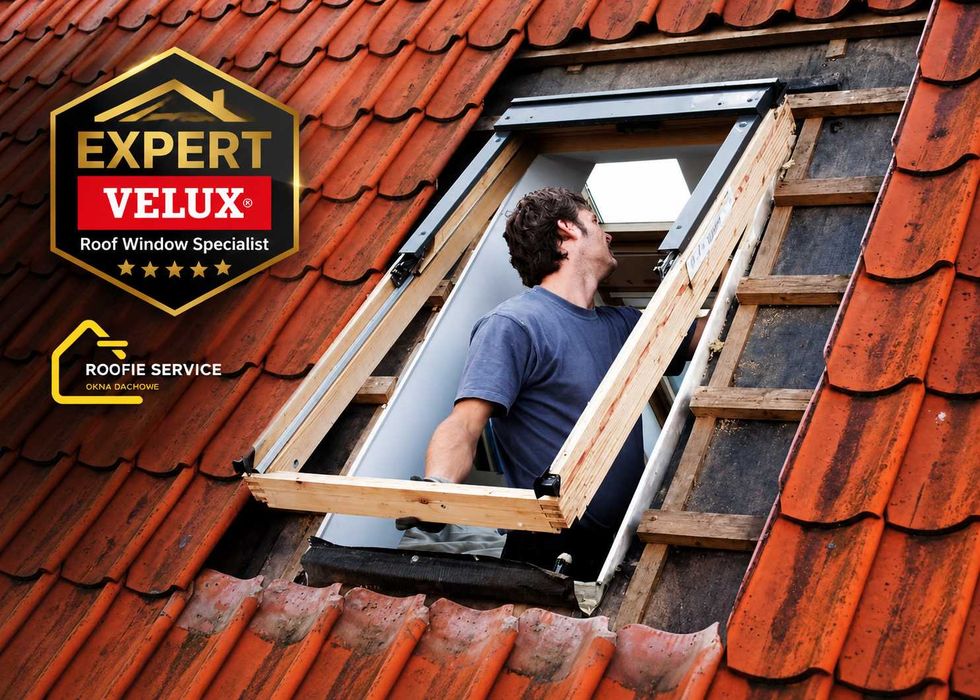 EXPERT VELUX – montaż, wymiana, serwis okien dachowych 8% VAT Warszawa i mazowieckie - Roofie Service