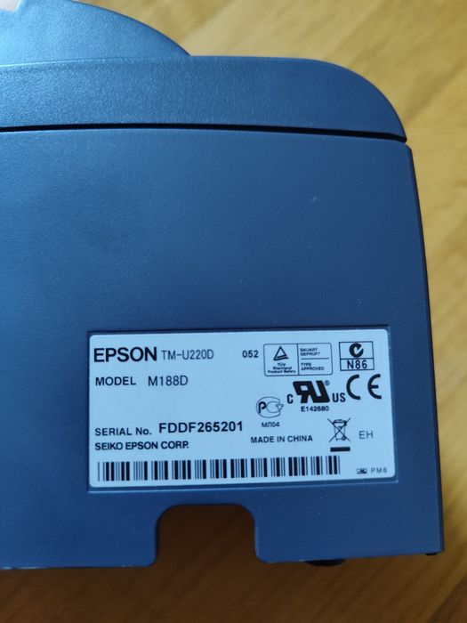 Impressora de Talões Epson TM-U220D (USB)
