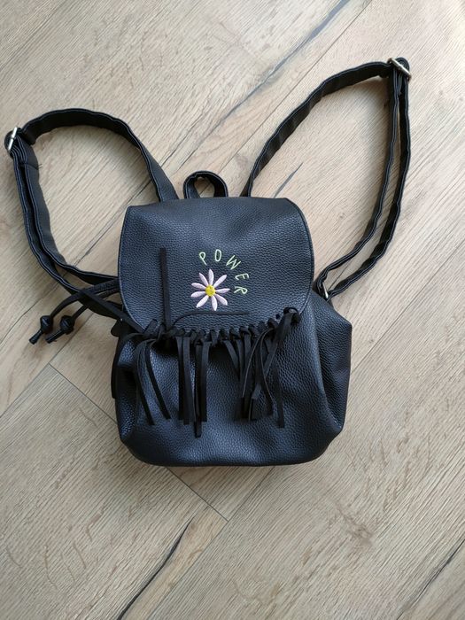 Plecak dziewczęcy skórzany