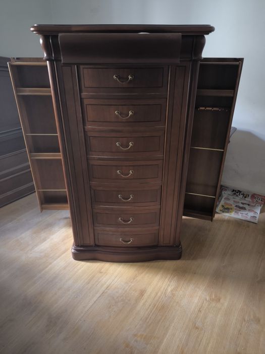 Cama +  Mobília Cerejeira completa