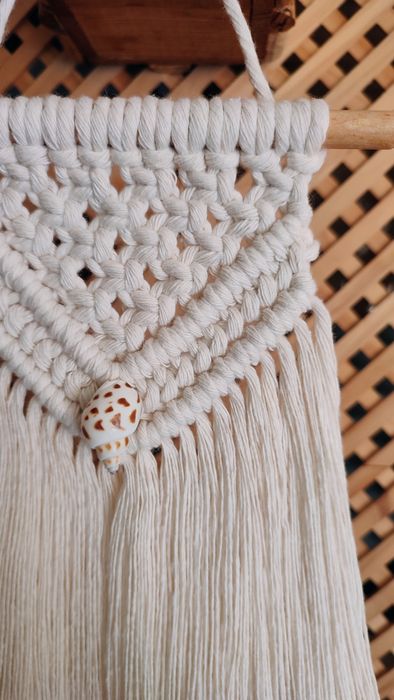 Painel em macramé