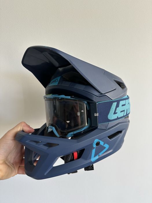 Kask i gogle leatt full face mtb gravity 4.0 M