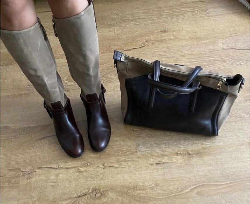 Сапоги комбіновані Massimo Dutti