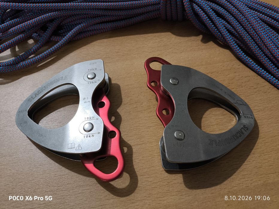 Bloczki Slackline Slackimoufle Quad Pulleys Slack Inov' – Komplet 2 szt.