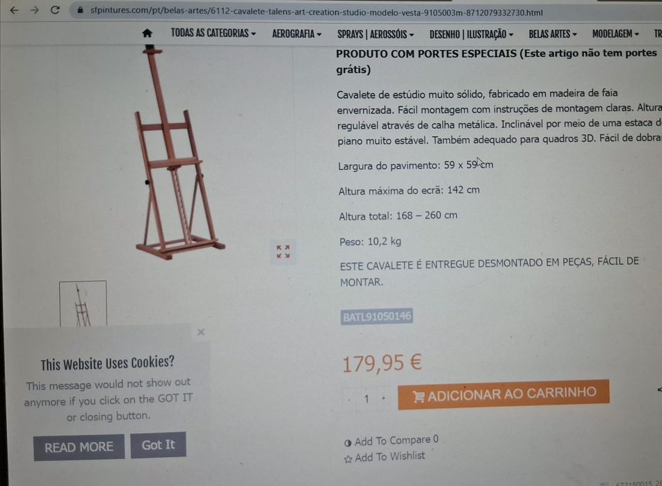 Cavalete de Pintura - Talens